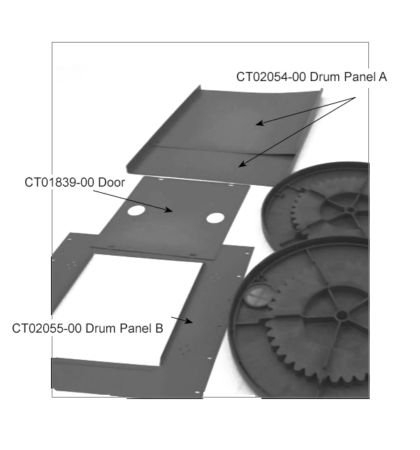 Replacement panel (b) for mantis compact compostumbler composter